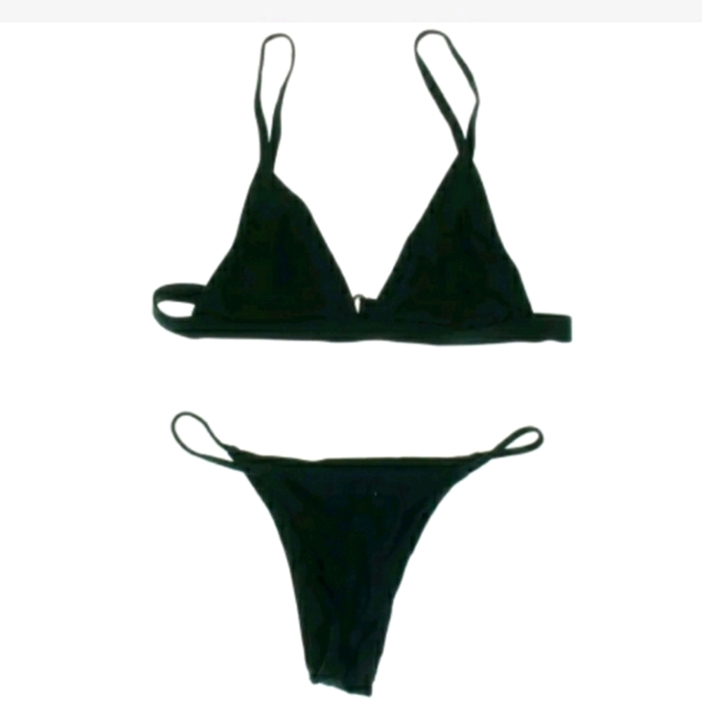 NWT Designer Black Bikini Bathing/swim suit  String Bikini